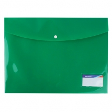 Папка -конверт на кнопке А3 200мкм зелёная Darvish