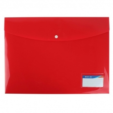 Папка -конверт на кнопке А3 200мкм красная Darvish