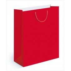 Пакет Бумажный ламинир Красный  260х327х136 мм (L)