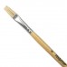 Кисть щетина №8 плоская, деревянная лакированная ручка, пакет с подвесом, Пифагор