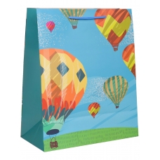 Пакет Бумажный ламинир. Яркие воздушные шары 26,4х32,7х13,6 см