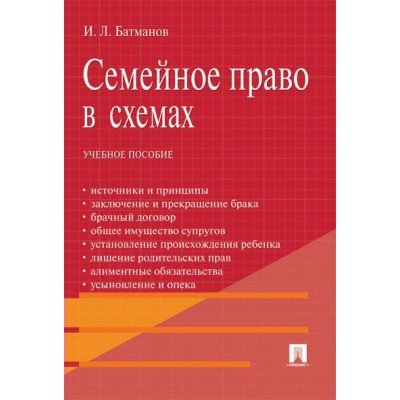 Батманов И.Л. Семейное право в схемах.Уч.пос./2023