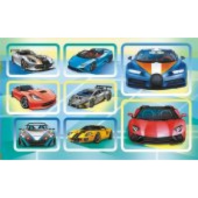 Наклейка Спортивные авто 97х160 мм