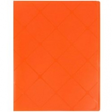 Папка с боковым прижимом А4 +карман Diamond оранжевая Darvish