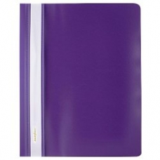 Папка скоросшиватель пластик.с прозрачным верхом А5,фиолетовая Darvish