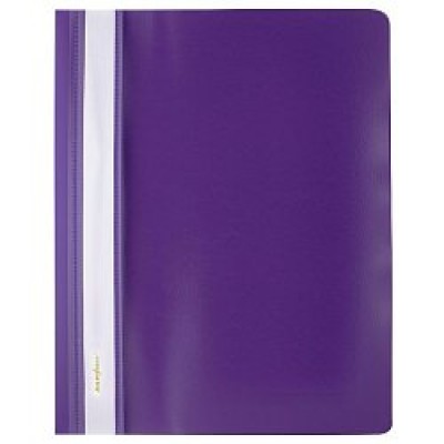 Папка скоросшиватель пластик.с прозрачным верхом А5,фиолетовая Darvish