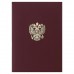 Папка Адресная Герб бордовая Бумвинил  220х310 мм