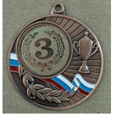 Медаль Металлическая 3 место, без ленты 5 см