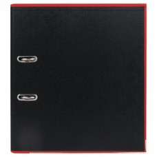 Папка регистратор 75мм чёрная с красной  окантовкой Darvish