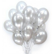 Воздушный шар Металлик Silver серебро (12) 30 см