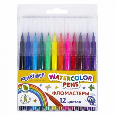 Фломастеры 12 цв. круглые 