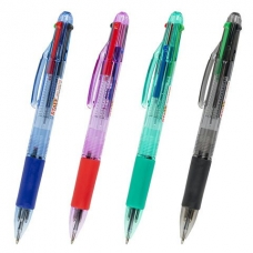 Ручка шариковая многоцветная 4 цвета,автома.с грипом