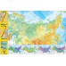 Складная/Карта России (в новых границах). Политическая. Физическая 700х1000 мм