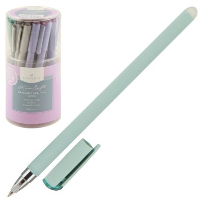 Ручка гелевая синяя ПИШИ-СТИРАЙ, PASTEL Slim Soft 0,5 мм, ultra-soft touch Lorex
