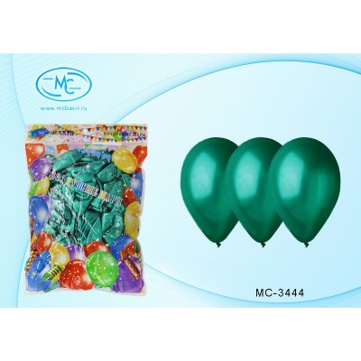 Воздушный шар BASIR/металлик, цвет зеленый,  (12) 30 см