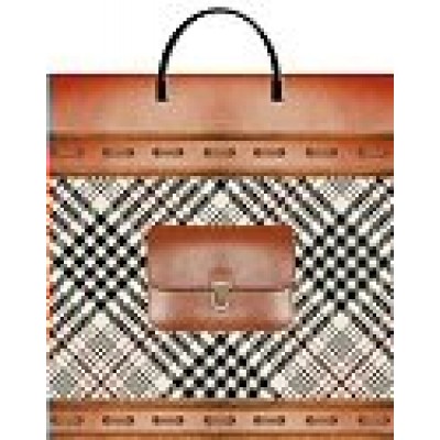 Пакет Многослойный Клетка 35х36х10см (50) с пластм.ручками