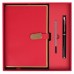 Ежедневник недатированный А5 подарочный, с магнитной застежкой + ручка капиляр.+стержень.,цв. срез,ляссе,красный, Darvish