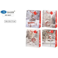 Пакет BASIR/Бумажный НГ МИКС 26х32х11,5 см
