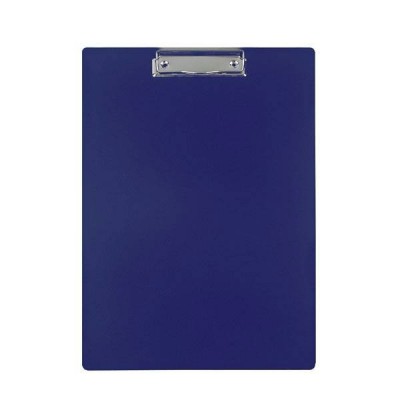 Планшет с прижимом А4 вертикальный,синий ,пластик INFORMAT