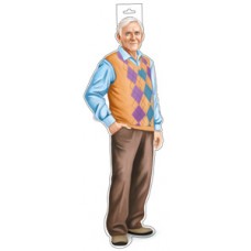 Плакат Дедушка (двухсторонний) 190х440 мм