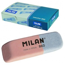 Ластик прямоугольный  47*14*7мм, сине/розовый, синтетический каучук, Milan