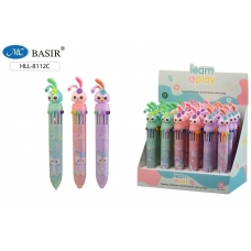 Ручка шариковая многоцветная 12 цветов ,ассорти: