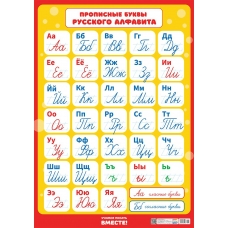 Плакат Прописные буквы русского языка 410х600 мм