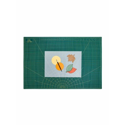 Коврик -подкладка для резки А1 трехслойный,макетный,зеленый Малевич