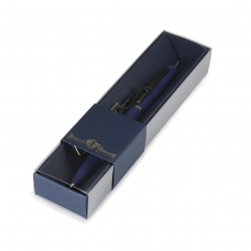 Ручка подарочная синяя в футляре