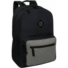 Рюкзак школьный  черный - серый, объем 16 л.18 x 28 x 41 см Grizzly