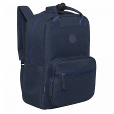 Рюкзак школьный  синий,27х38х15 см.удобная укрепленная спинка,отдел для ноутбука Grizzly