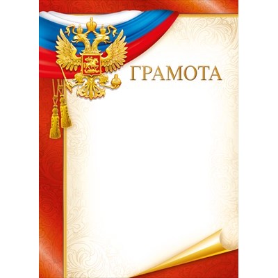 Грамота РФ (для принтера) 210х295 мм