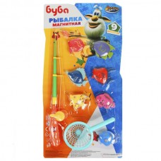  Игра рыбалка Буба, магниты. 1 удочка, 1 сачок, 7 рыбок
