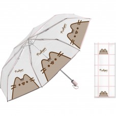 Зонт складной  Pusheen,три сложения, прозрачный АкадемияГрупп