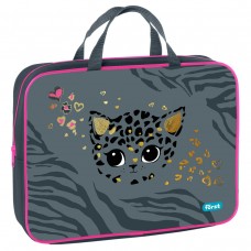 Папка с ручками А4 текстильная 1 отделение,