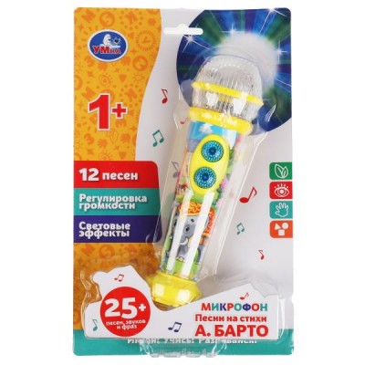  Микрофон Барто А. 25 песен,звуков,фраз.свет