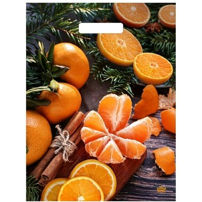 Пакет Полиэтиленовый Аромат праздника НГ 31х40 (60) с вырубной ручкой