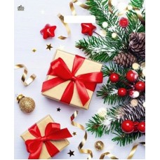 Пакет Полиэтиленовый Новогодние презенты НГ 45х38 см (60) вырубная ручка