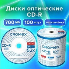 Диск CD-R   700 Mb, 52x, Bulk (термоусадка без шпиля),_ЦЕНА ЗА 1шт. CROMEX