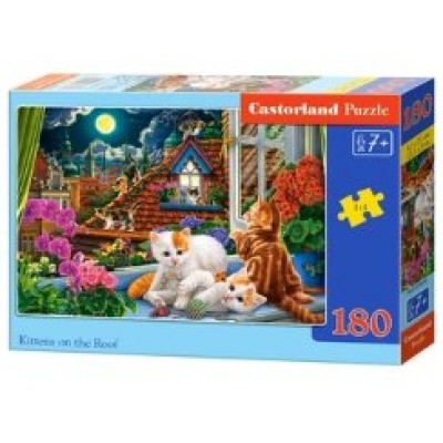  B1-018499 Котята на крыше, 180 деталей