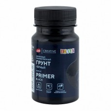 Для творчества Грунт акриловый художественный ,черный,DECOL, 100мл. Невская палитра