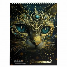 Скетчбук А4 спираль (Скетчпад) 60 л, блок - белый офсет 100 г/м2 Феникс