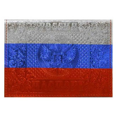 Обложка для паспорта нат.кожа тисн.блинтовое