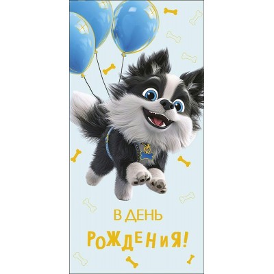 Конверт для денег В День Рождения! 83х167 мм