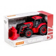 Игрушка пластик.  Трактор BELARUS с погрузчиком Полесье