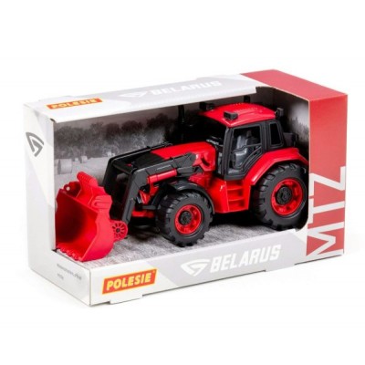 Игрушка пластик.  Трактор BELARUS с погрузчиком Полесье