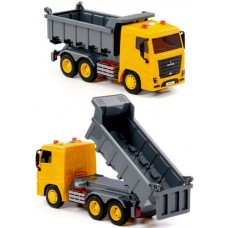 Игрушка пластик.  МАЗ, автомобиль-самосвал инерционный (со светом и звуком) (в коробке) Полесье