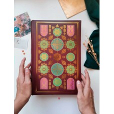 Фотоальбом  300 фото  10х15 см, винил. обложка, бум. листы ,книж. переплет padishah pattern Султан Полином