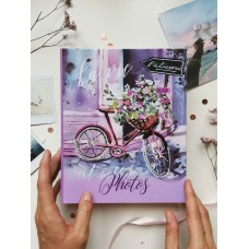 Фотоальбом  20 магнитных листов,  23х28 см, внутр. спираль,Watercolor travel: Paris Полином