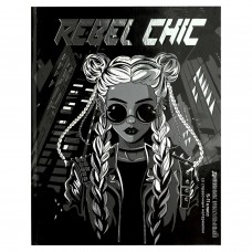 Дневник школьный 5-11 кл. ДЕВУШКА С КОСАМИ , А5+, 48 л, тв.переплёт 7БЦ, тиснение цветной фольгой, глянцевая ламинация Феникс